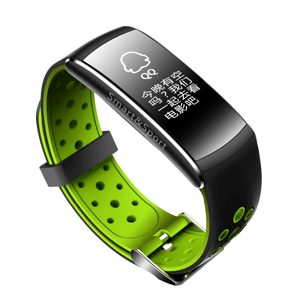 Smartch Z11 Смарт часы браслет Цвет Экран сердечного ритма крови Давление монитор