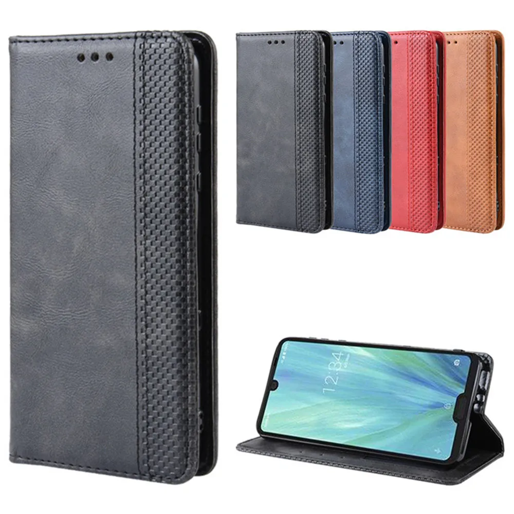 Чехол для Sharp Aquos R3 роскошный чехол кошелек из искусственной кожи 6 2 дюйма