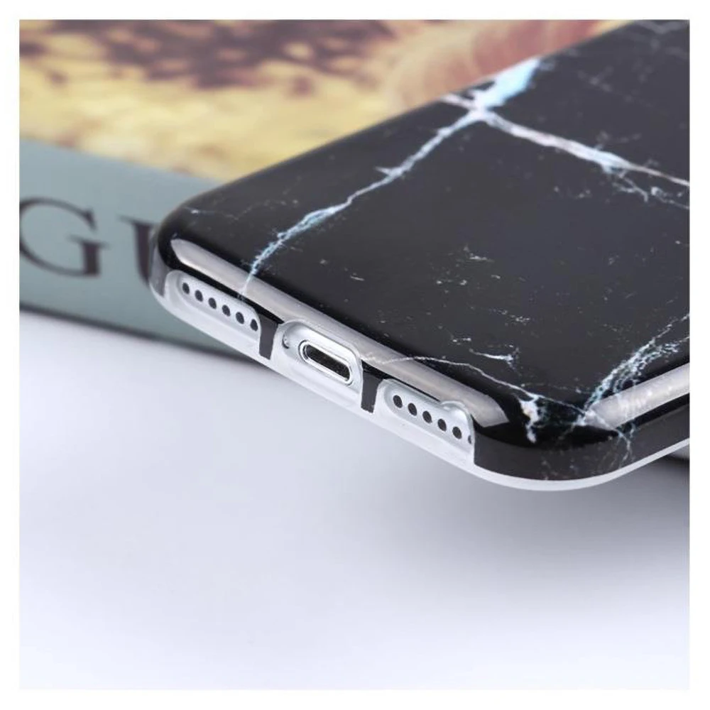 Мраморный чехол для iPhone 6 7 8 X XR глянцевый мягкий термополиуритановый Чехол