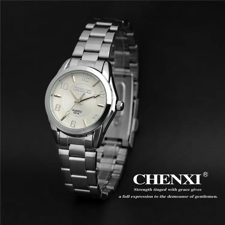 Women White Dial CHENXI Кварцевые часы Женские часы женские наручные часы женские известный роскошный бренд женские кварцевые часы Relogio Feminino Montre Femme - Цвет: Women White Dial