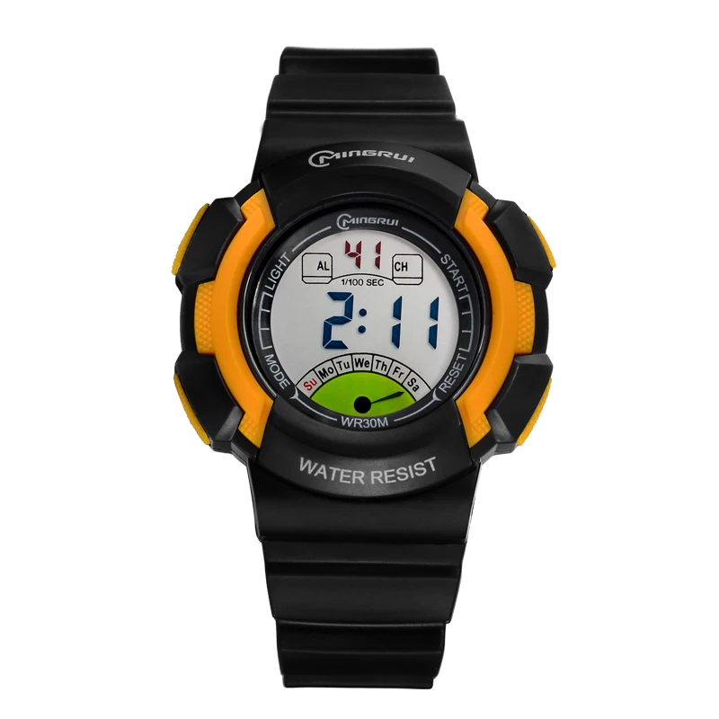 Новинка 2017 г. детские спортивные часы Винтажные Водонепроницаемый Наручные