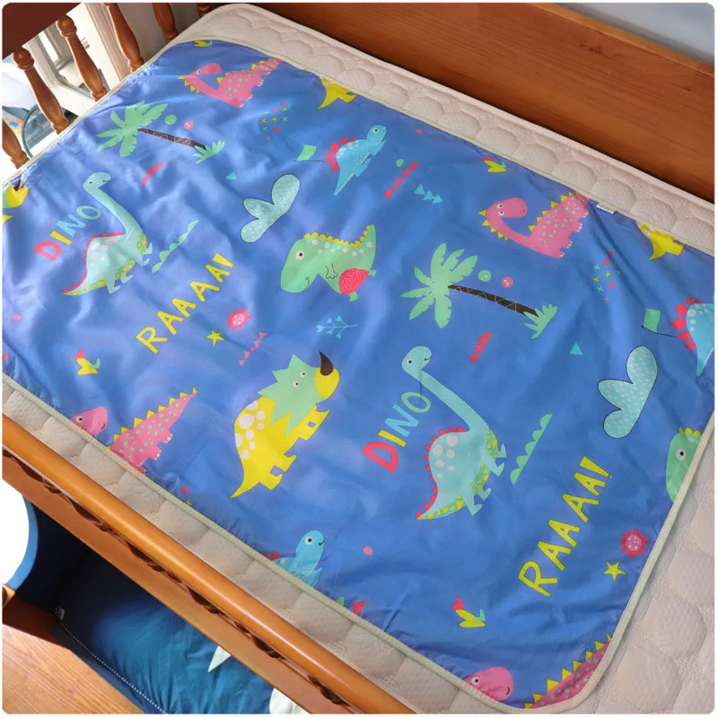 75x120 cm Dinosaur Пеленки для путешествий, пеленки, пеленальный коврик 75*120 см/60*90 см, моющиеся пеленки для новорожденных, пеленки, коврик, моча, изоляционный лист, матрас для малышей - Цвет: 75x120 cm Dinosaur