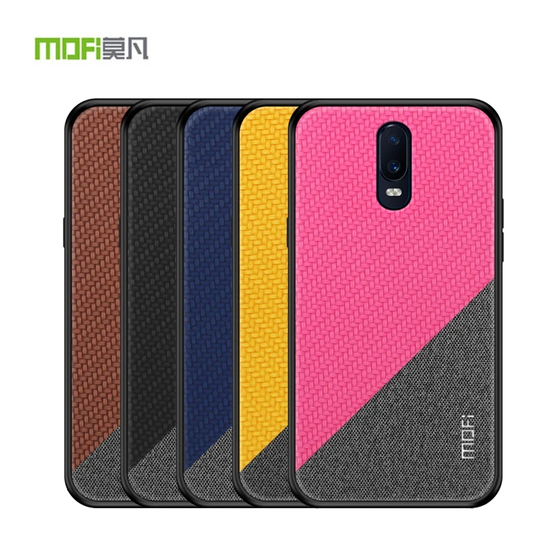 Защитный чехол MOFI OnePlus 6 T из искусственной кожи силиконовый роскошный для