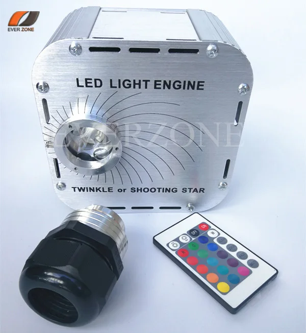 Светодиодный светильник 27 Вт генератор оптического волокна с блестящим колесом