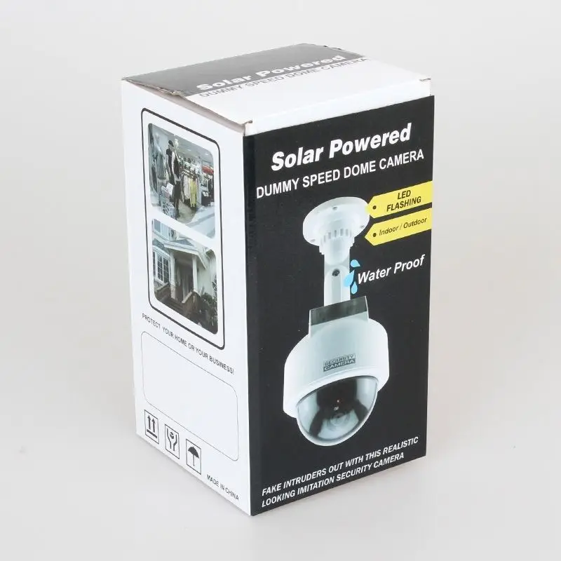 Купольная поддельная камера видеонаблюдения с мигающим светодиодом на