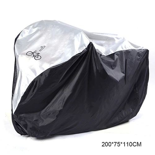 Silver Black Защита от дождя для велосипеда, защита от пыли, защита от солнца, защита для горной дороги, Аксессуары для велосипеда - Color: Silver Black