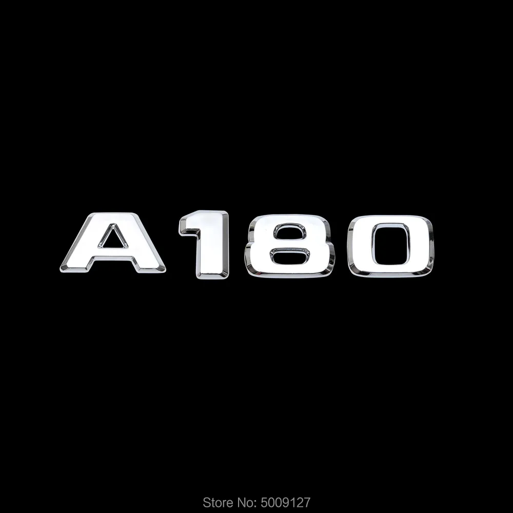 Черный Багажник крыло Буквы Значки Эмблемы для Mercedes Benz A45 A43 A180 A200 A65 A160 AMG W168