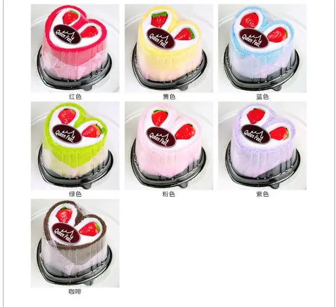 

10 pcs/lot! Hot sale!100% Cotton New creative cake towel wedding Valentine's gift,Children present wholesales