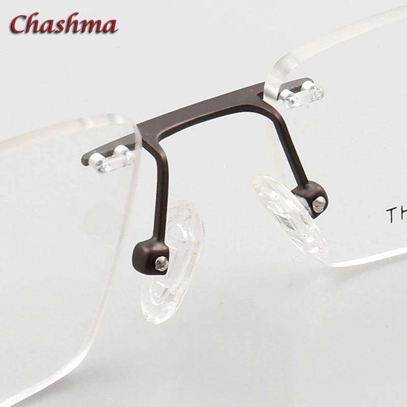 Chashma, дизайнерские очки, оптические, по рецепту, титановая оправа для мужчин, без оправы, светильник, для очков, шарнир, качественная оправа для очков, для мужчин