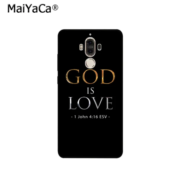 Чехол для телефона Huawei P20 P30 P10 plus P9 Mate 10 lite 20 pro Honor view Y7 prime Y9 2019 Enjoy9 с надписью god is love