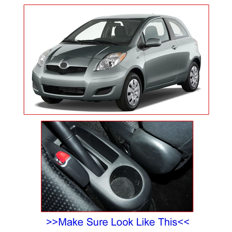 Двухслойный подлокотник для Toyota YARIS 2 хэтчбек Vitz 2006 2011 центральный консольный