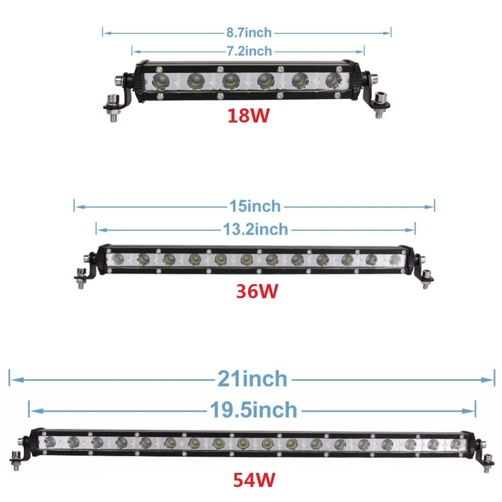 Высокая мощность Led бар автомобильный бампер потолок головной светильник