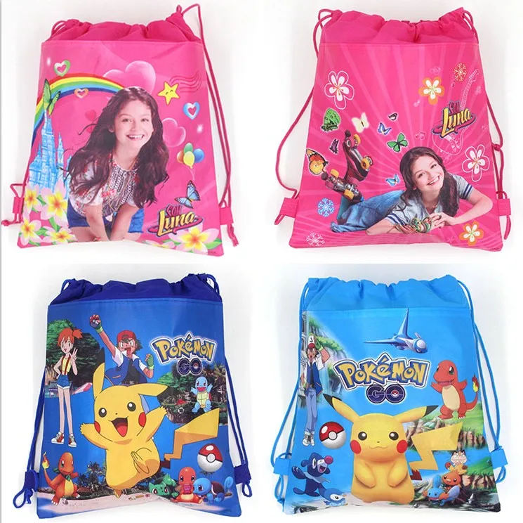 12 шт. детский рюкзак с принтом соя Луна для девочек на шнурке школьные сумки