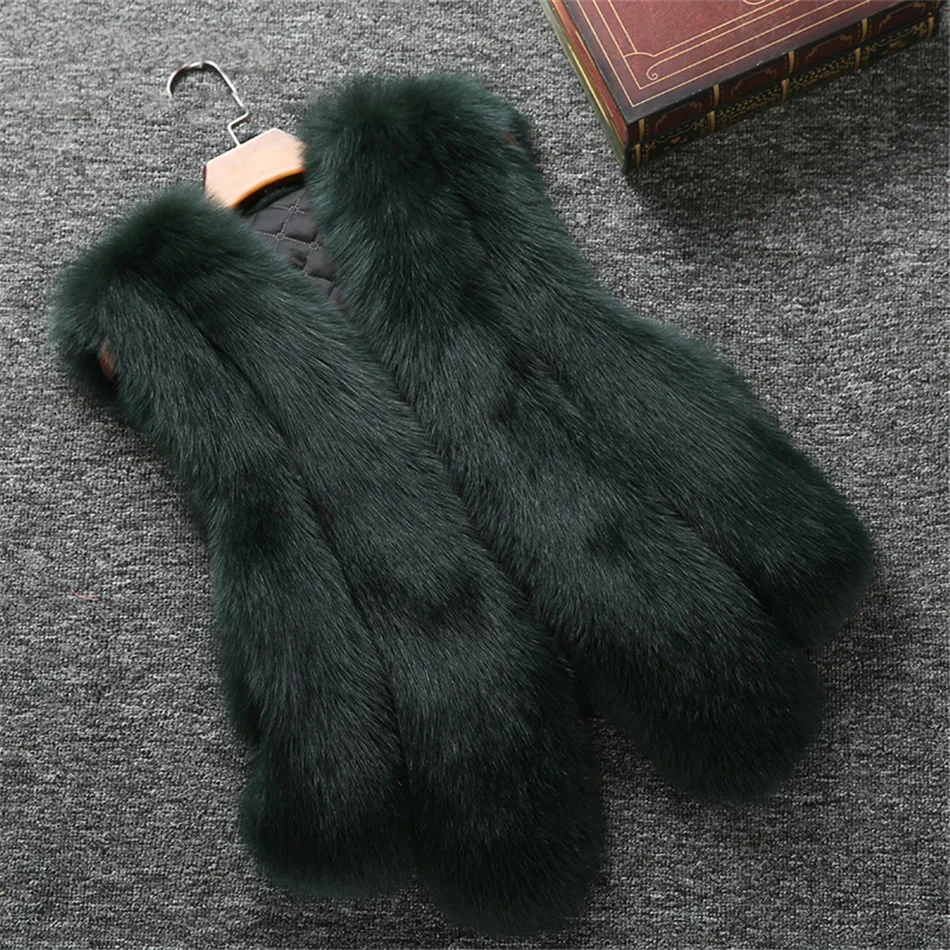 Real Genuine Dark Navy blue Short fox fur vest stripes Jacket coat sleeveless parka gilets Green Black Grey Nature White | Женская