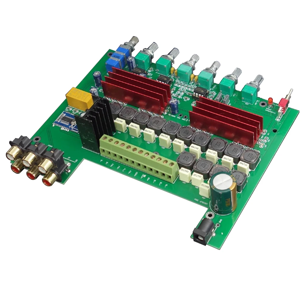 Hi Fi колледж WL60 TPA3116D2 Bluetooth 4 2 Плата усилителя 5 1 каналов аудио усилители 100WX1 + 50WX5 с