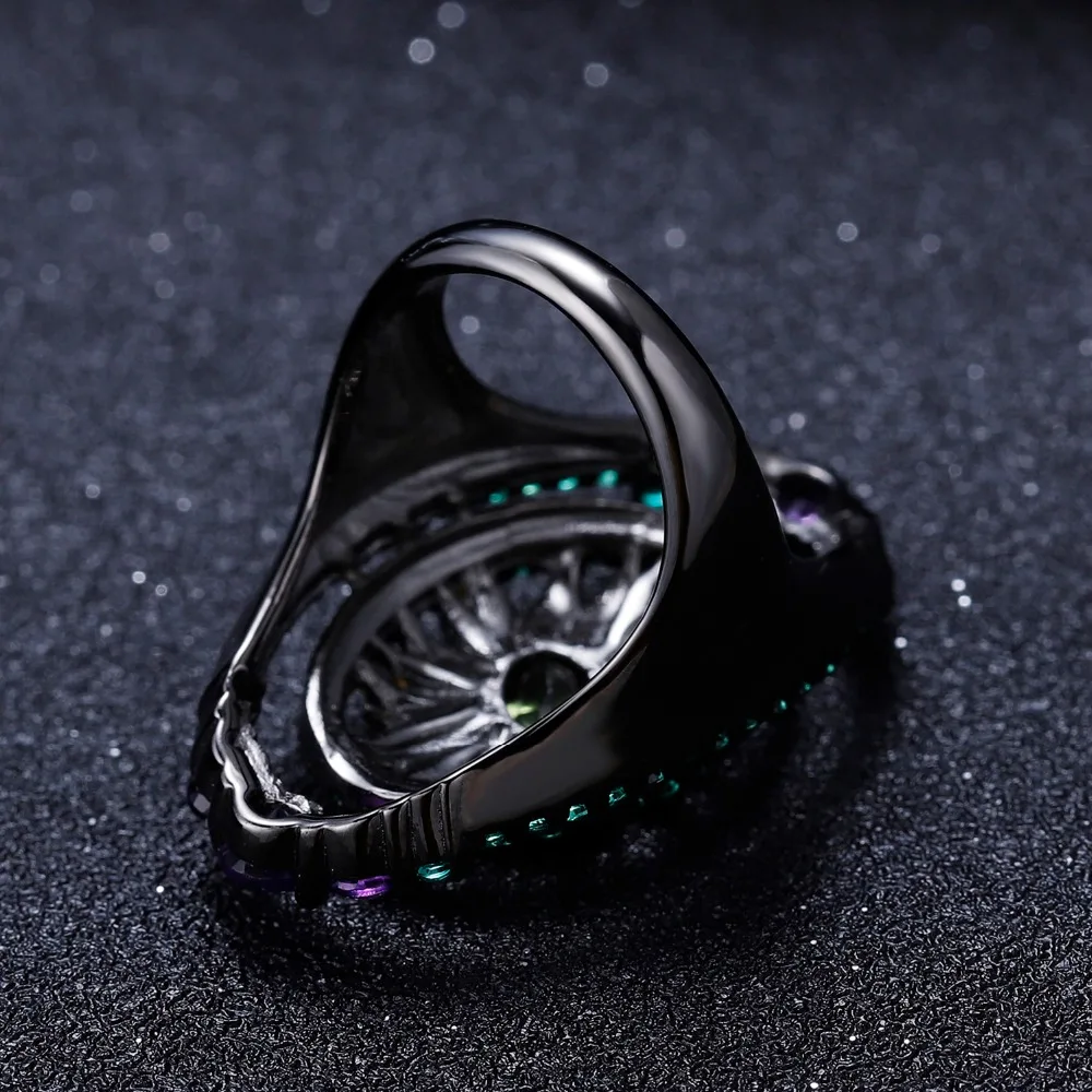 Набор украшений gemb's BALLET кольцо из натурального перидота с аметистом набор