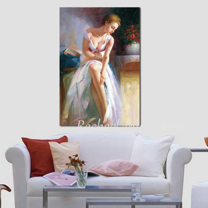 Картина маслом на холсте высококачественная Классическая Обнаженная с