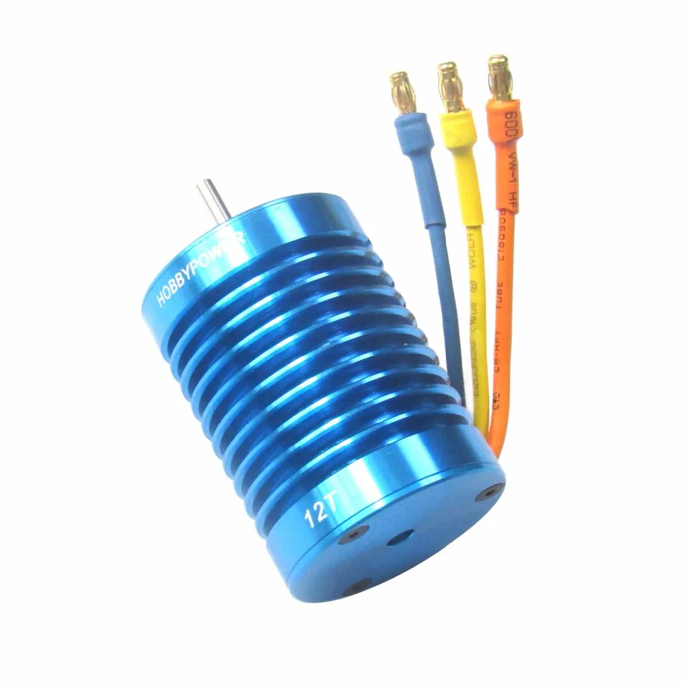 Hobbypower 4 полюса 3650 9T 4370KV 10T 3930KV 12T 3300KV 13T 3000KV бесщеточный двигатель 540 для 1/10 1/12 RC Авто