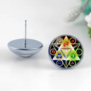 1 шт. серьги-гвоздики Legend of Zelda Triforce ювелирные серьги dr who стимпанк мужские