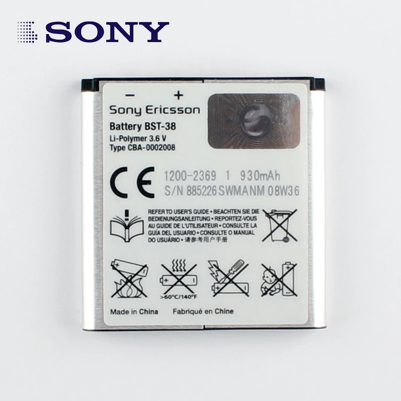 Оригинальный аккумулятор большой емкости Sony Ericsson W995 C510 C902 C905 K770I K850 W580I R306 W980 Z770i K770