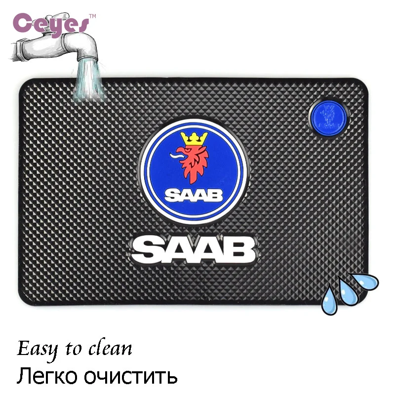 CEYES автомобильный Стайлинг внутренний коврик значок чехол для Saab Logo 03 10 9 3 5 93 95 9000