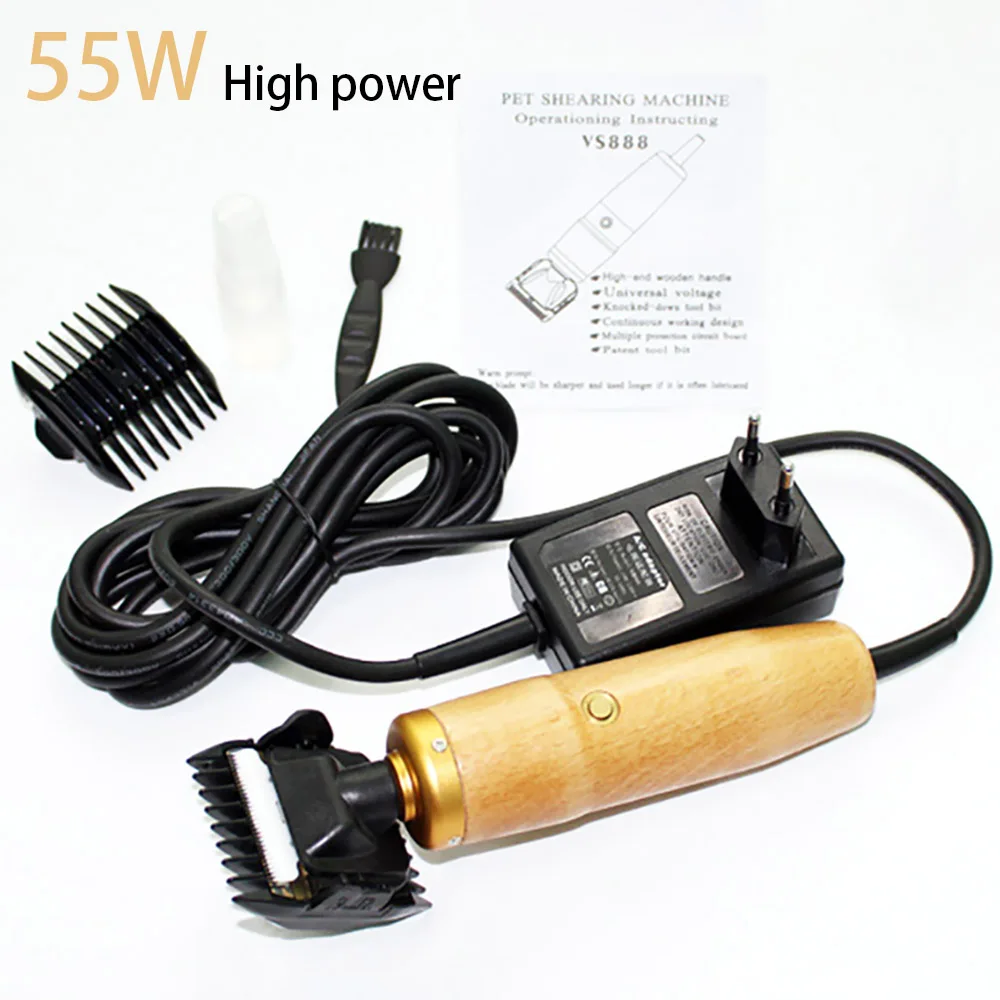 

55W High Power Dog Hair Trimmer Grooming Professional Pet Electric Scissors Cat Hair Clipper Cutting Machine For Horse Animal