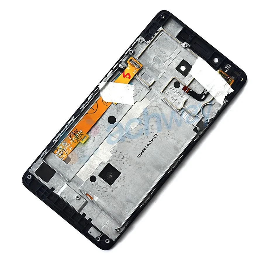 ЖК дисплей для Lenovo A6000 5 0 дюйма дигитайзер сенсорного экрана в сборе с рамкой