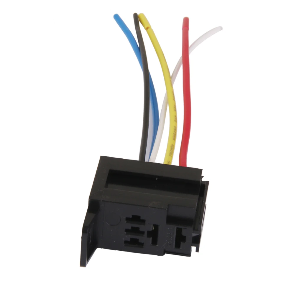 

DC 12V 20A/30A AMP 5-Pin Waterproof Automotive Relay Copper Terminal Auto Relays With 5 Wire Wiring Harness Socket 17AWG