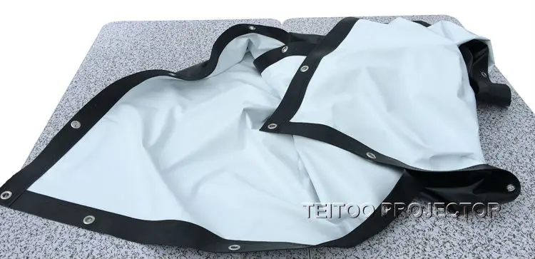 72 дюйма 4:3 портативный ПВХ мягкий черно белый экран для проектора с занавесом