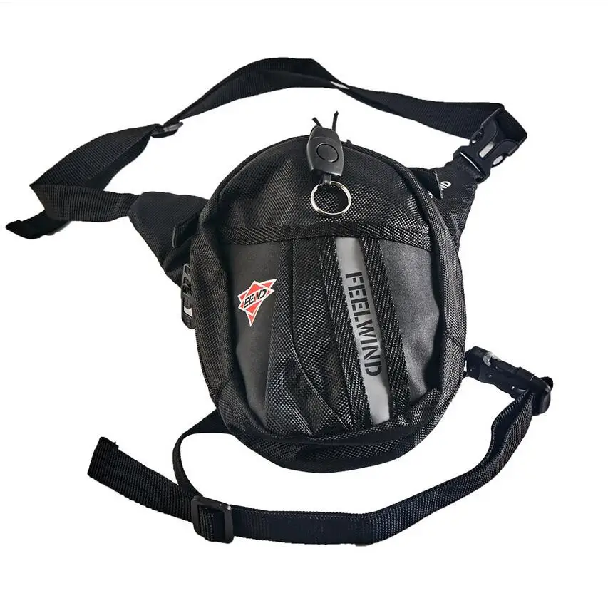 Поясная сумка с откидной ногой для мотоцикла велосипеда поясная черного цвета |