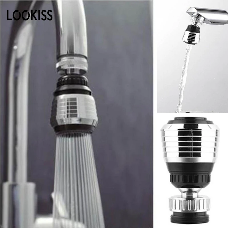 Кухня кран носики 360 градусов Поворотная головка фильтр барботер экономии воды