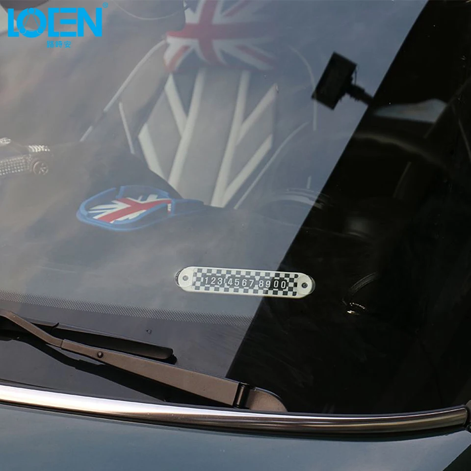 Автомобильный Стайлинг Мини креативные присоски парковочный номер пластина 14 см