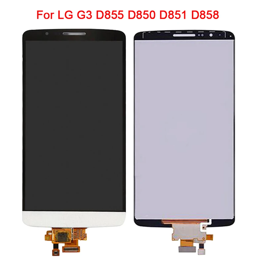 100% Тесты Экран для LG G3 5 &quotЖК дисплей кодирующий преобразователь сенсорного