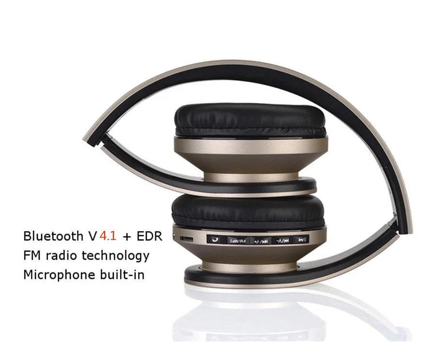 Цифровой 4 в 1 стерео Беспроводной наушники Bluetooth 4.1 + EDR гарнитуры проводные с