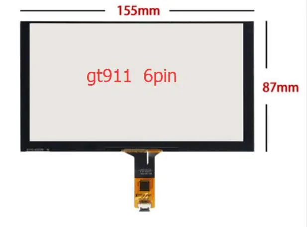 6 2 дюймовый 155*88 мм 155*87 чип сенсорного экрана GT911 6-контактный емкостный сенсорный
