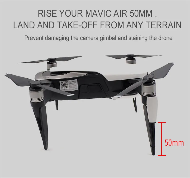 STARTRC DJI Mavic air drone Квадрокоптер с камерой Расширенный lanidng шестерни и светодиодный светильник комплект для DJI Mavic Air