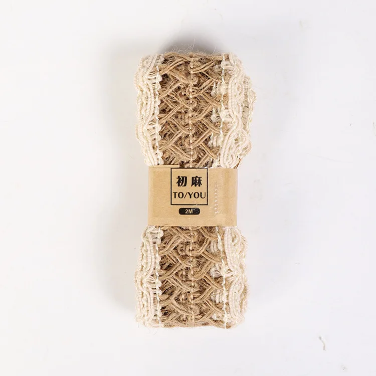 Тканая пеньковая веревка DIY лента многостильная Одежда обувь и головные уборы аксессуары креативные diy украшения 2 м/рулон - Цвет: see chart