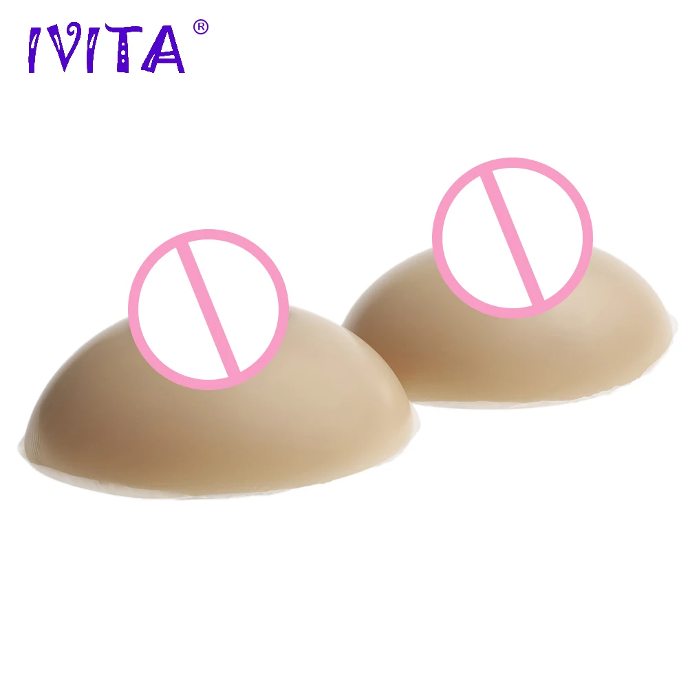 IVITA 500g Realistic Silicone Breast Forms Fake Boobs For Crossdresser Shemale Mastectomy Enhancer Cosplay Christmas Gift |