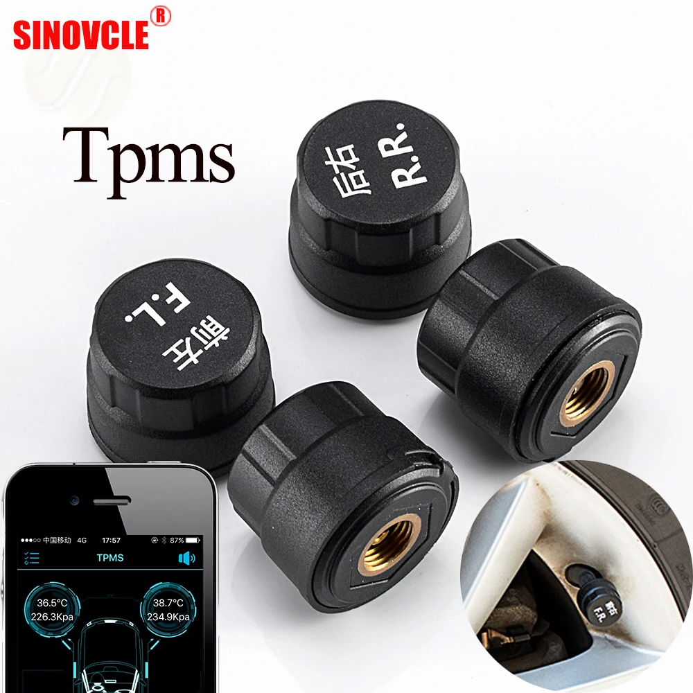 SINOVCLE автомобильный Tpms система контроля давления в шинах Bluetooth телефон приложение