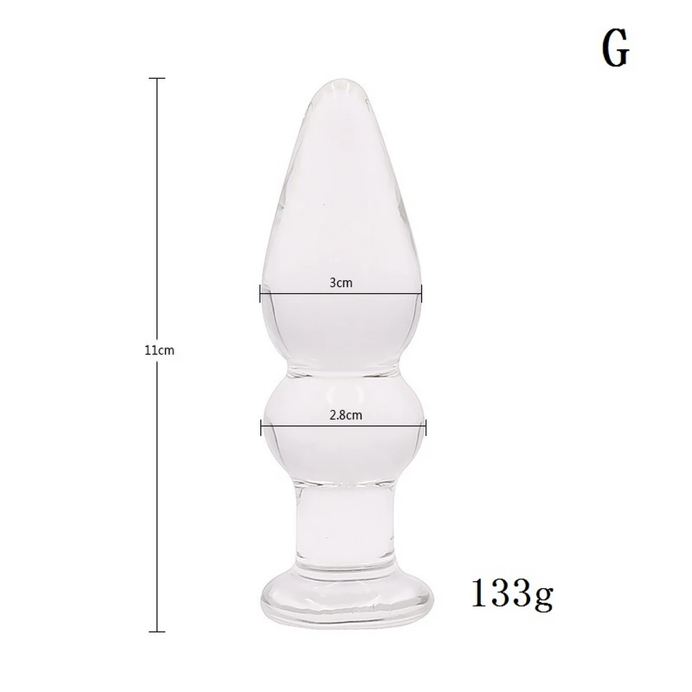 1pcs Butt Plug Glass Dildo Anal Beads Erotic Sex Toy Adult Products for Couples Gays Crystal Stimulator |