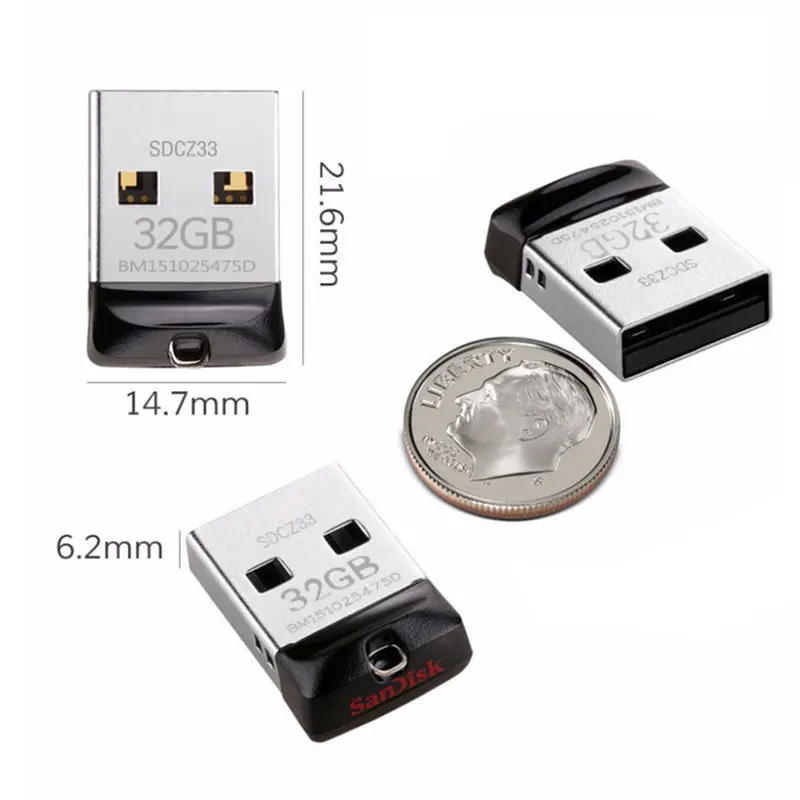 SanDisk USB Flash Drive 64 GB 32 GB USB 2,0 CZ33 мини ручка накопители 16 GB Memory Stick U диск 8 GB ключ USB Flash Drive для ПК