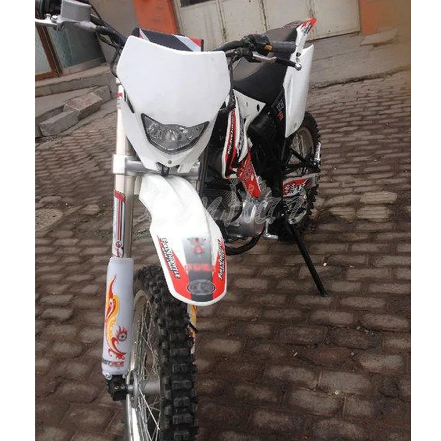 Новый Белый Пластиковый обтекатель передних фар Supermoto для мотокросса улицы