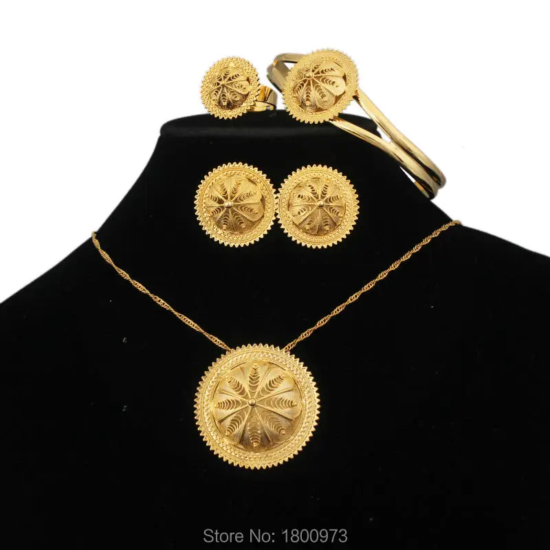 5 шт. Женский комплект ювелирных украшений в эфиопском стиле|jewelry sets for women|elegant jewelry