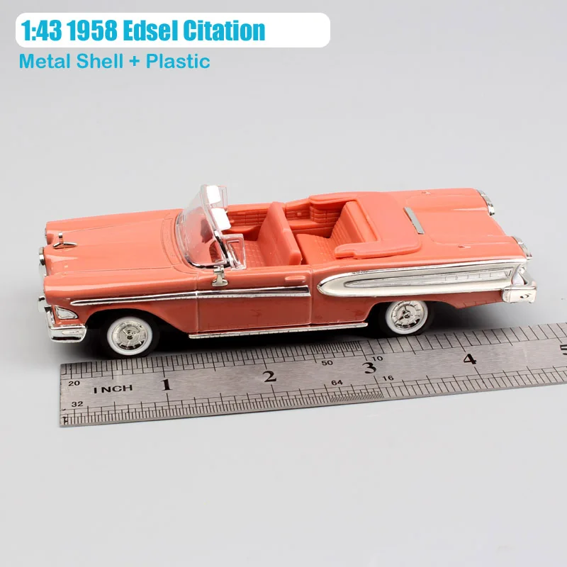 1:43 весы hot yat ming mini old ford 1958 Edsel Citation конвертируемый Pacer cruiser литая модель автомобиля