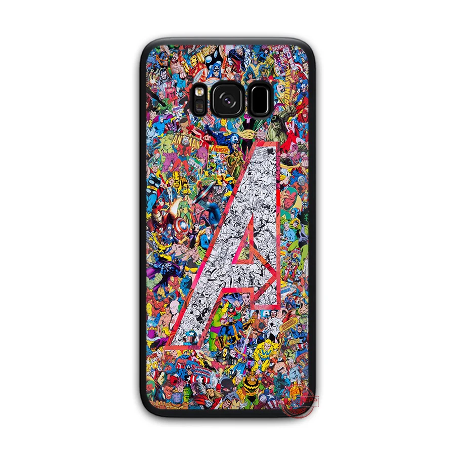 WEBBEDEPP класса люкс с логотипом комиксов Marvel Мягкий силиконовый чехол для samsung A3 A5 A6 S6 S7 край S8 плюс S9 Plus Note 8 9 10 Plus чехол s - Цвет: 10