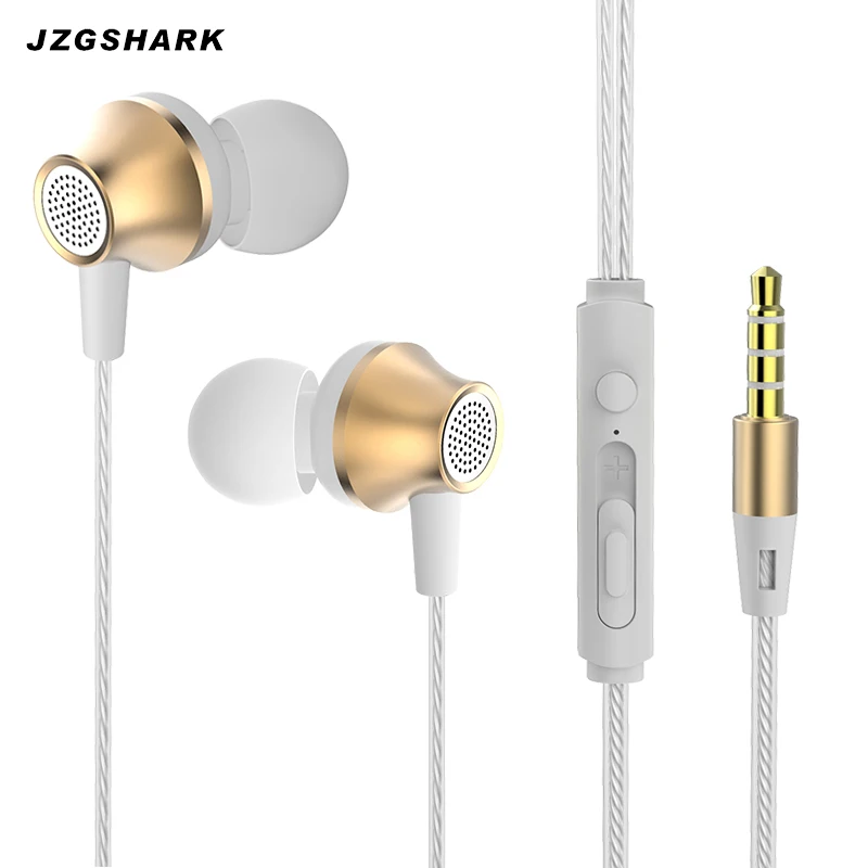 Распродажа металлические наушники для телефона музыкальные 3 5 мм проводные