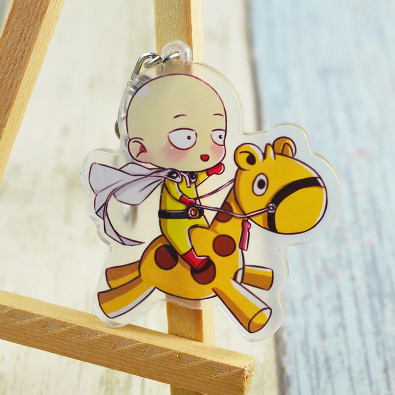 2021 One Punch Man брелок для Для мужчин Сайтама Генос tatsumaki Симпатичные Брелки с кольцом