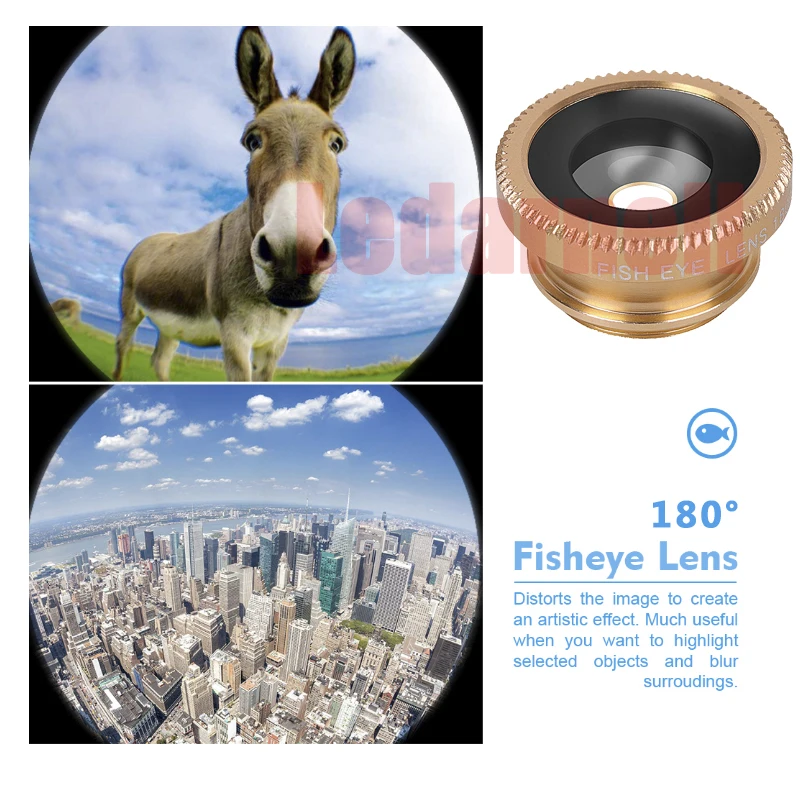 3-in-1 Wide Angle Macro Fisheye Lens Camera Kits Mobile Phone Fish Eye Lenses with Clip 0.67x for iPhone telescope | Инструменты
