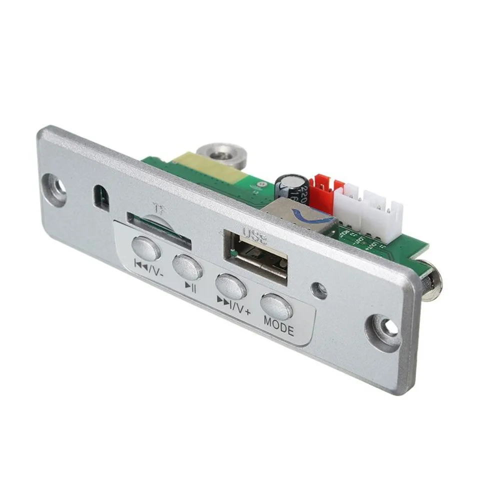 YKSO Bluetooth MP3 Decoder Board Silver Color DC5V Players Accessories Mini Wireless Car Audio Amplifier | Электроника