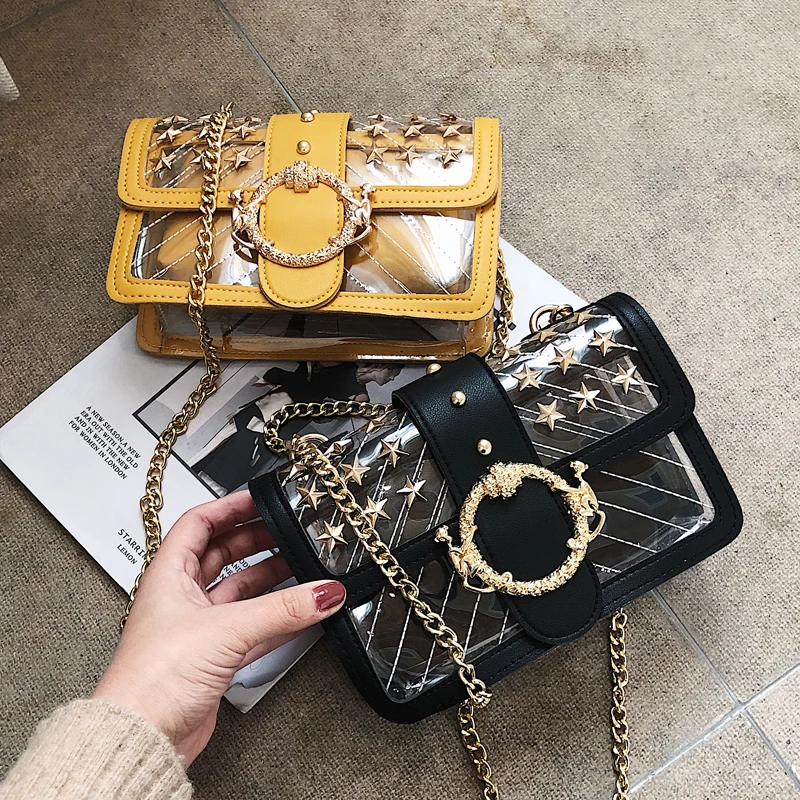 Прозрачная Желейная сумка модная новинка 2020 Высококачественная женская